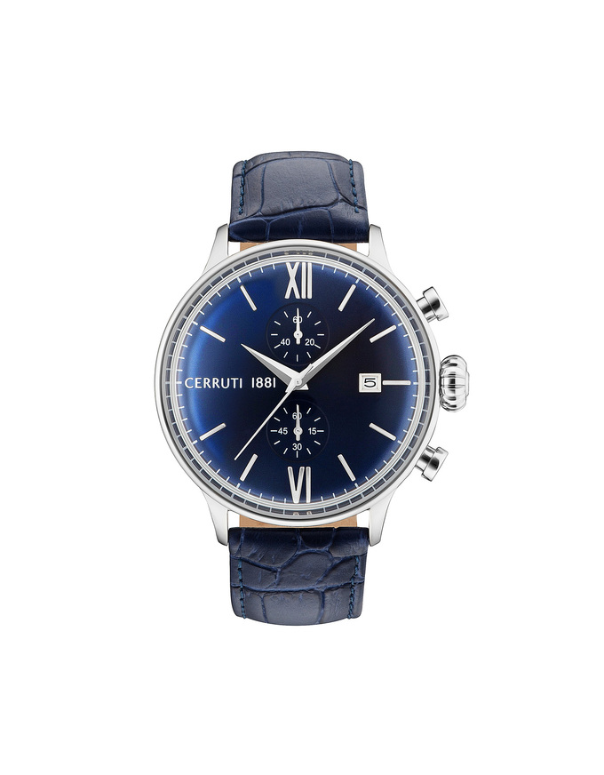 CERRUTI DERVIO BLUE LEATHER CHRONOGRAPH
