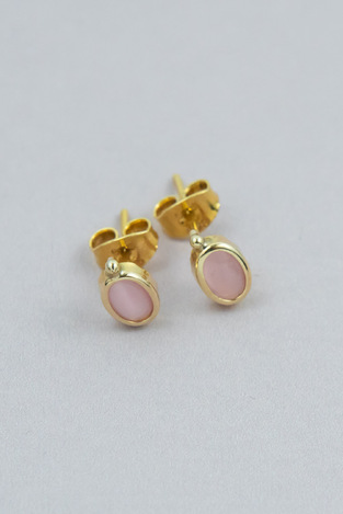 Children's oval earrings