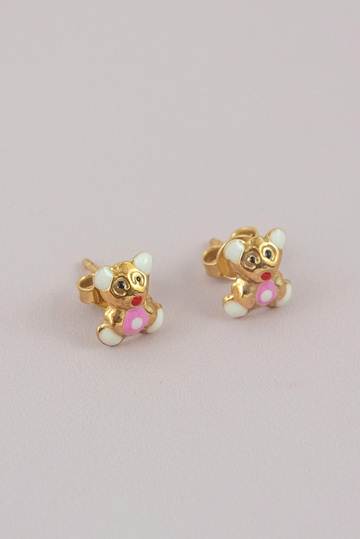 Baby teddy bear earrings