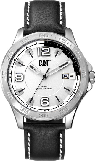 CATERPILLAR BOSTON BLACK LEATHER STRAP