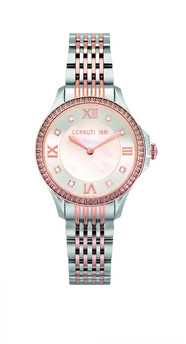 CERRUTI  VIGNAROLA CRYSTALS STAINLESS STEEL BRACELET