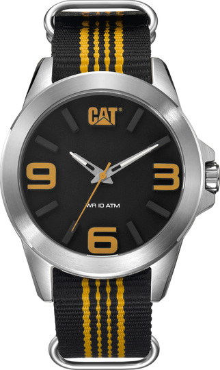 CATERPILLAR YT DATE TWO TONE SYNTHETIC STRAP