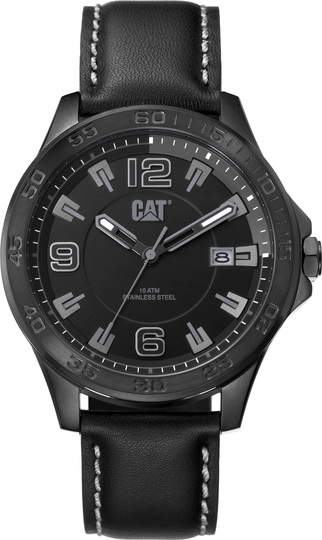 CATERPILLAR BOSTON BLACK LEATHER STRAP