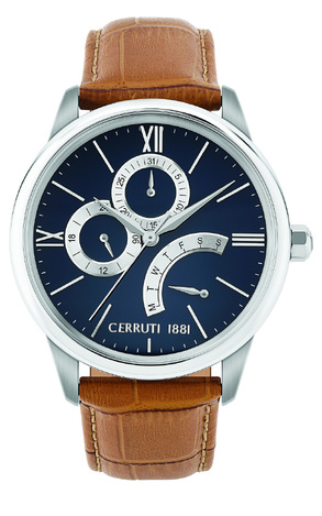 CERUTTI ALBIANO BROWN LEATHER STRAP