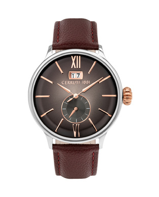 CERRUTI DERVIO BROWN LEATHER STRAP