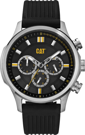 CATERPILLAR AG BLACK RUBBER CHRONOGRAPH