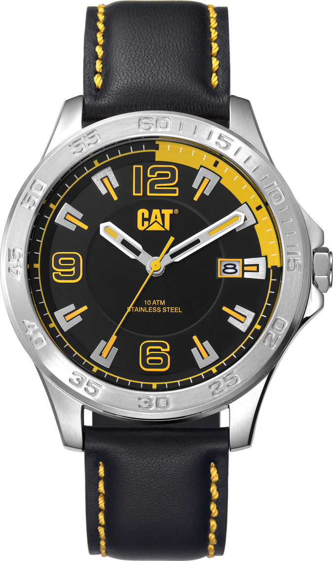 CATERPILLAR BOSTON BLACK LEATHER STRAP