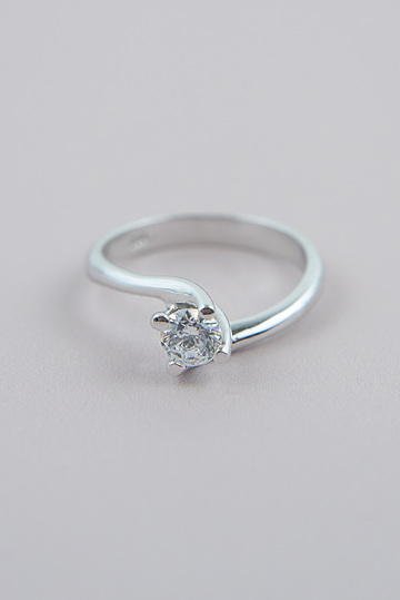 Solitaire Ring with Zircon