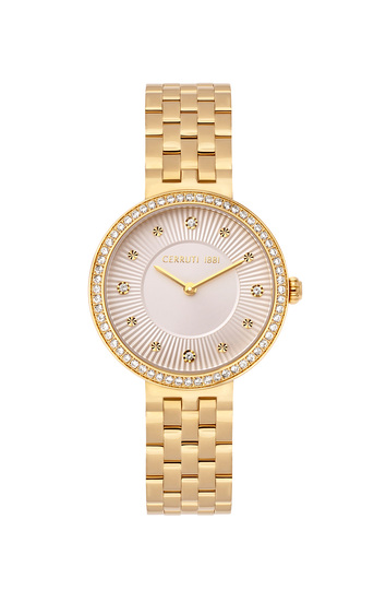 CERRUTI VALFORIANA GOLD STAINLESS STEEL BRACELET