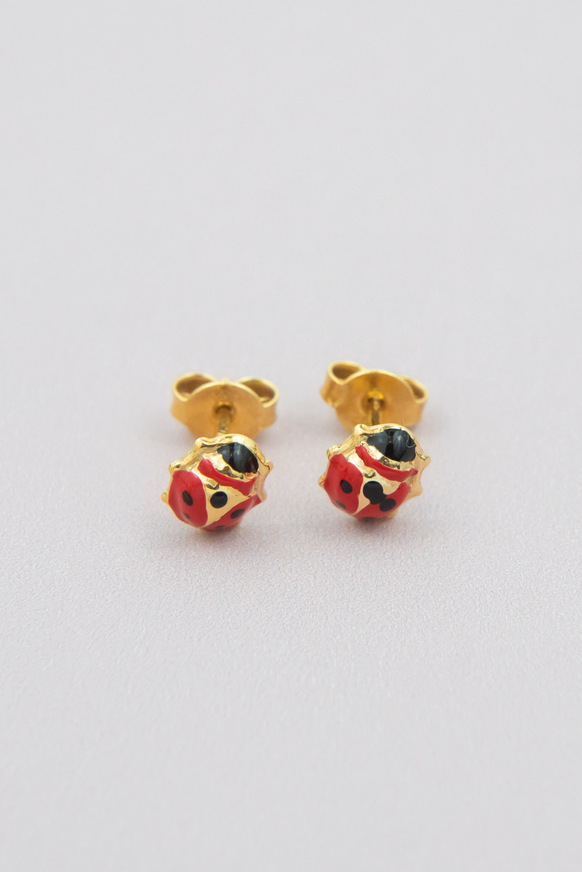 Children's ladybug earrings