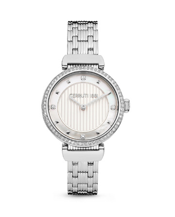 CERRUTI MAIRA CRYSTALS STAINLESS STEEL BRACELET