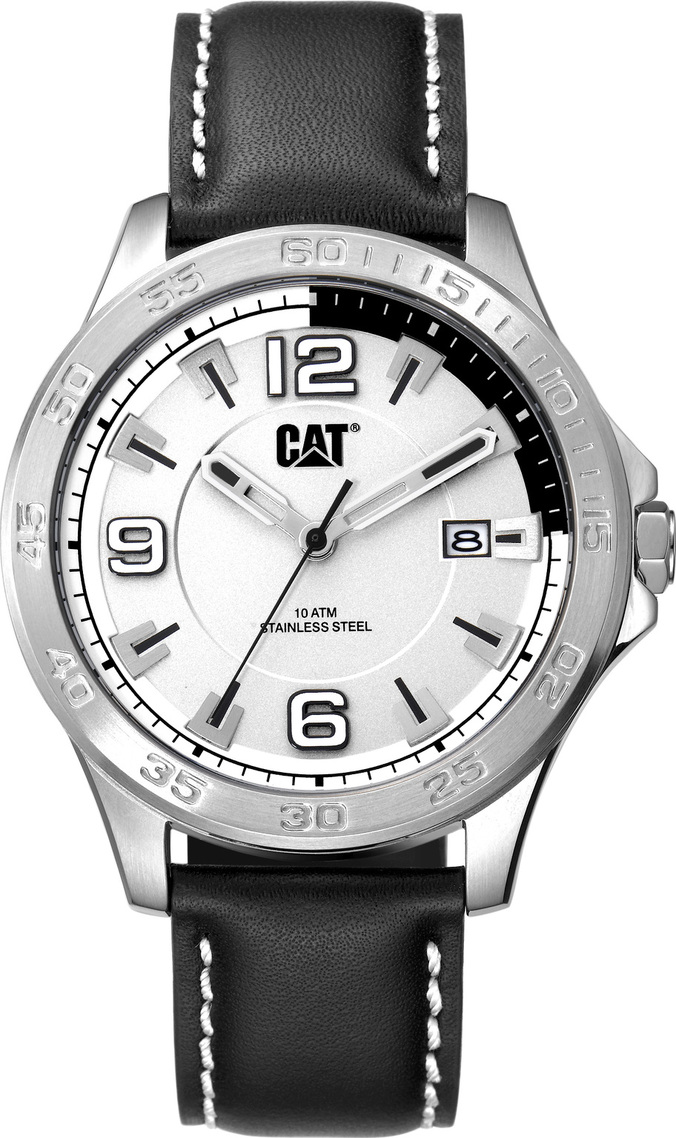 CATERPILLAR BOSTON BLACK LEATHER STRAP
