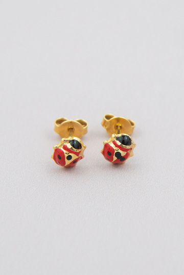 Children's ladybug earrings