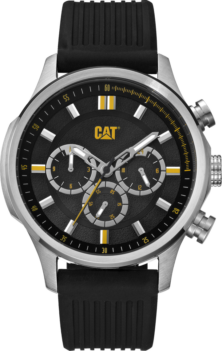 CATERPILLAR AG BLACK RUBBER CHRONOGRAPH