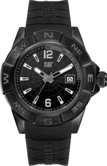 CATERPILLAR NORTH BLACK RUBBER STRAP
